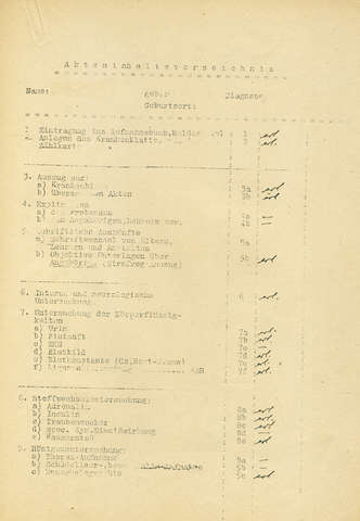 Bild: Forschungsprogramm der Heidelberger Forschungsabteilung unter Carl Schneider, S. 1
